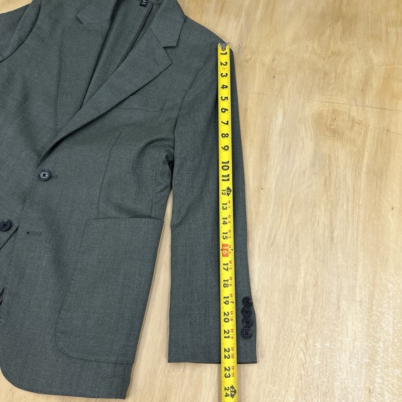 Banana Republic Blazer Mens 38S Short Slim Fit Polyester Blend Stretch Green - Picture 7 of 13